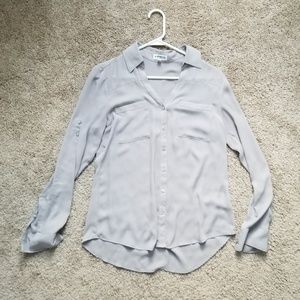 Express Portofino Shirt Small Grey